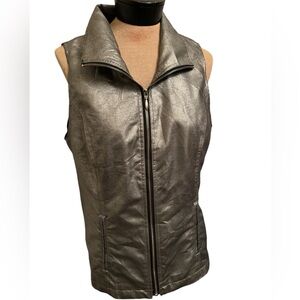Chicos silver lined vest size 1